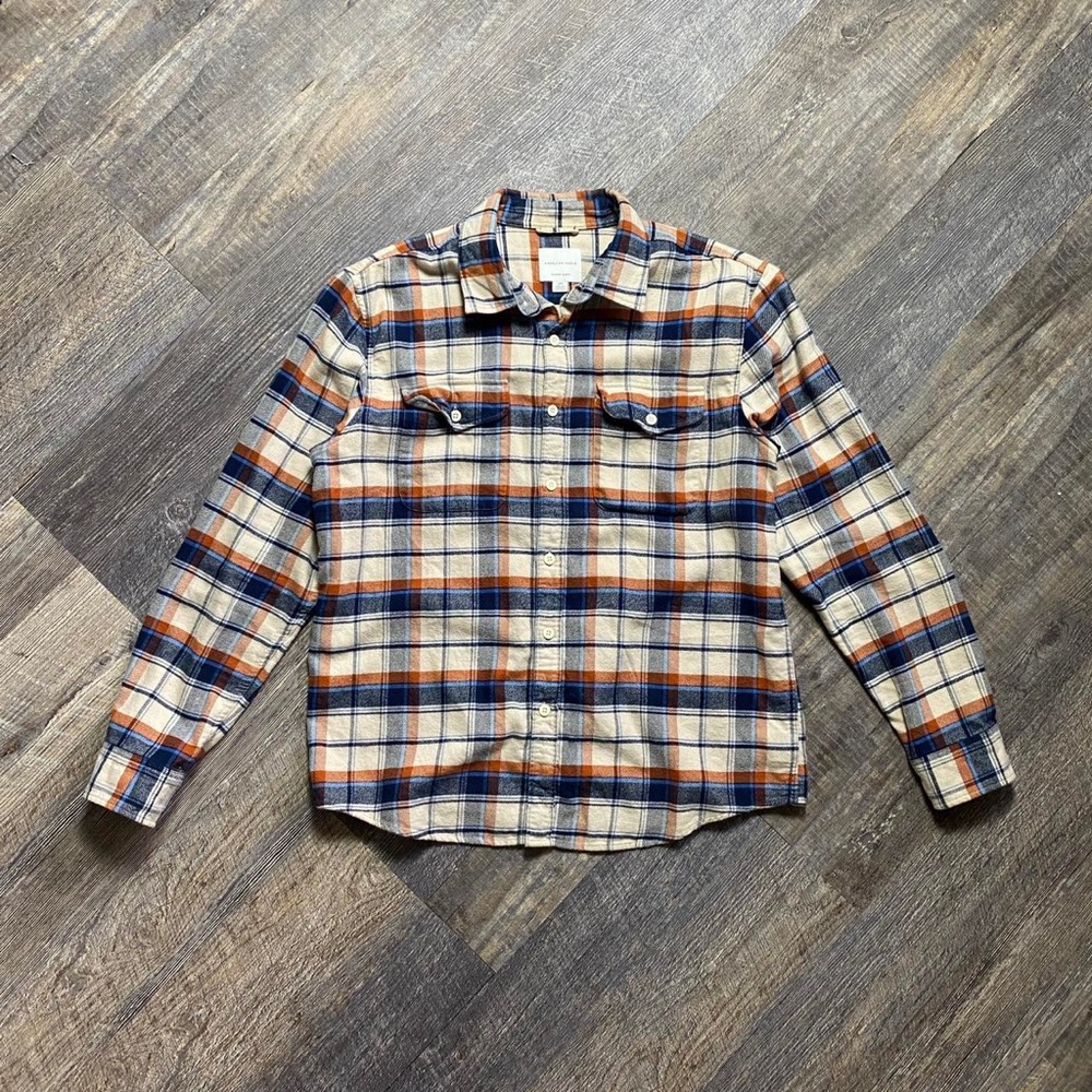 American eagle beige flannel
